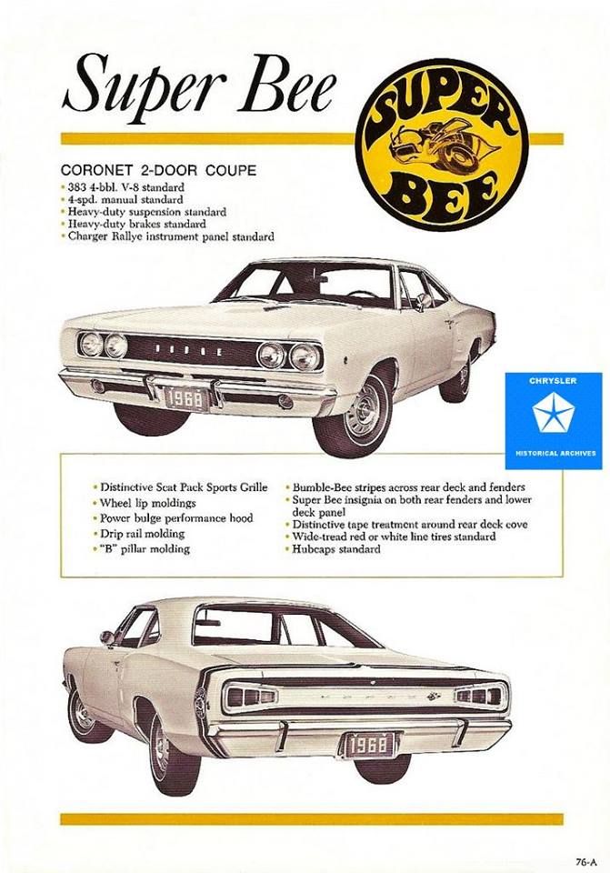 1968 Dodge Super Bee Advertisement 1