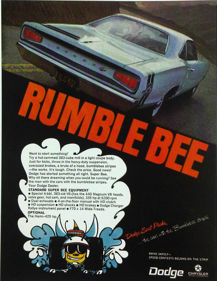 1968 Dodge Super Bee Advertisment - 3