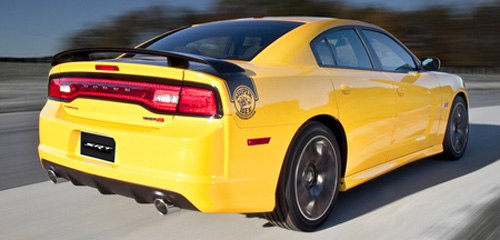 2012 Dodge Charger SRT Super Bee - Stinger Yellow Rear